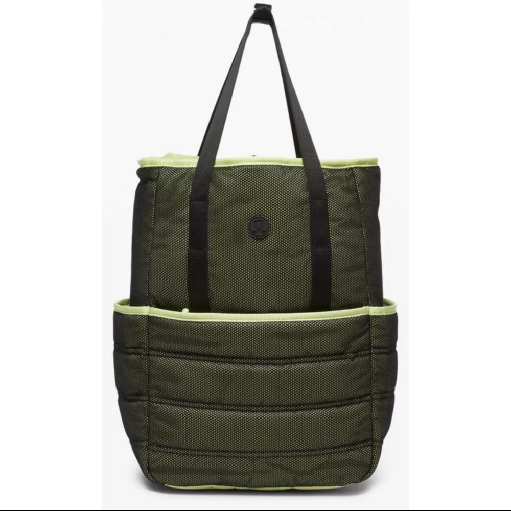 Lululemon Dash All Day Backpack in Black/Lemon Vibe